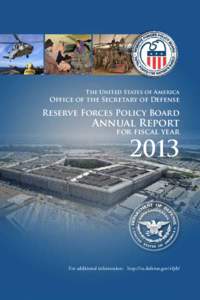 The United States of America  Office of the Secretary of Defense Reserve Forces Policy Board
