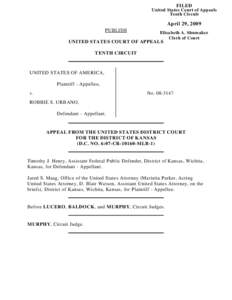 FILED United States Court of Appeals Tenth Circuit April 29, 2009 PUBLISH