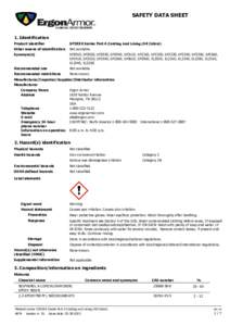 SAFETY DATA SHEET  1. Identification Product identifier  SP2XXX Series Part A Coating and Lining (All Colors)