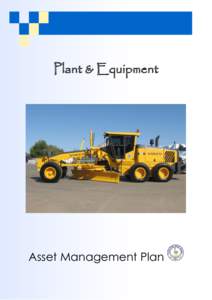 Plant & Equipment  Asset Management Plan Document Control