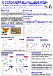 CO2 TEMPORAL VARIATIONS IN A RURAL AREA OF NORTHERN SPAIN DESCRIBED BY HARMONIC AND KERNEL FUNCTIONS B. Fernández-Duque*, I.A. Pérez, M.Á. García, N. Pardo and M.L. Sánchez. Dept. of Applied Physics. University of V