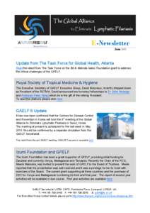The Global Alliance to Eliminate Lymphatic Filariasis E-Newsletter June 2009
