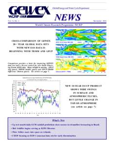 Global Energy and Water Cycle Experiment  NEWS Vol. 12, No. 4