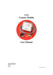 CT2 Counter Module User Manual  Detector Modules Group