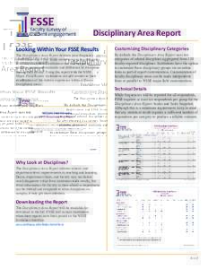    Disciplinary Area Report     