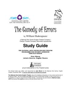 Microsoft Word - Comedy of Errors, The SG revised Feb[removed]doc