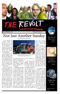 January/February 2014	 							THE REVOLT, ISSUE 23  Not Just Another Sunday Overview of Super Bowl XLVIIIPeyton Manning and
