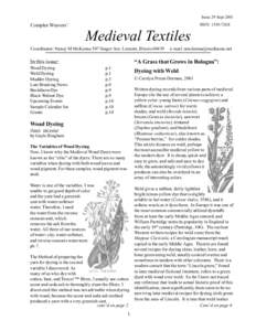 Issue 29 SeptComplex Weavers Medieval Textiles