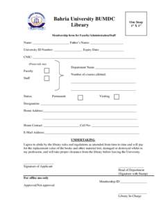 Microsoft Word - Faculty Membership form BUMDC.doc