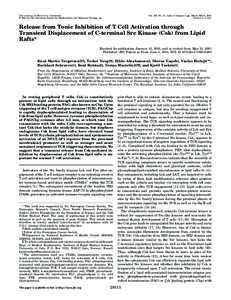 THE JOURNAL OF BIOLOGICAL CHEMISTRY © 2001 by The American Society for Biochemistry and Molecular Biology, Inc. Vol. 276, No. 31, Issue of August 3, pp[removed]–29318, 2001 Printed in U.S.A.