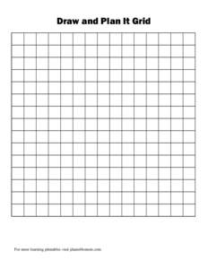 Draw and Plan It Grid  For more learning printables visit jdaniel4smom.com 