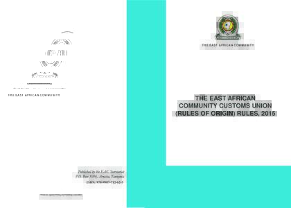 EAC  JUMUIYA YA AFRIKA MASHARIKI THE EAST AFRICAN COMMUNITY