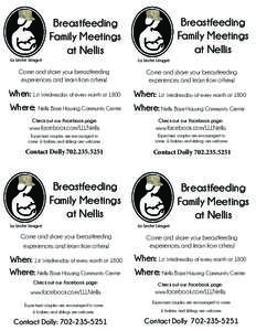 Breastfeeding Family Meetings at Nellis Breastfeeding Family Meetings