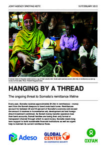 Hanging by a Thread: The ongoing threat to Somalia’s remittance lifeline