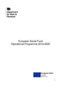 European Social Fund Operational Programme