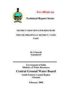 For official use Technical Report Series