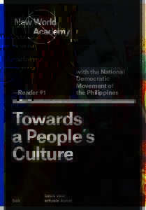 —Reader #1  with the National Democratic Movement of the Philippines