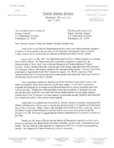 Letter from Senator Durbin, July 11, 2012