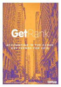 Rank ACCOUNTING IN THE CLOUD KEY TRENDS FOR 2016 R ESEA RC H