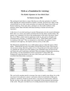 Microsoft Word - Mythology as a Foundation for Astrology website.doc