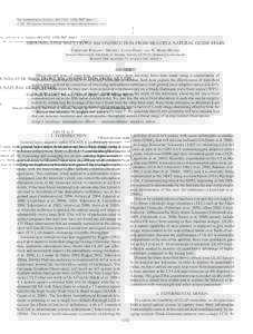 The Astrophysical Journal, 661:1332Y 1338, 2007 June 1 # 2007. The American Astronomical Society. All rights reserved. Printed in U.S.A. GROUND-LAYER WAVE FRONT RECONSTRUCTION FROM MULTIPLE NATURAL GUIDE STARS Christoph 