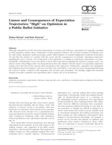 research-article2013 PSSXXX10.1177/0956797612460690Krizan, SweenyExpectation Trajectories