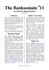 #  The Banksoniain 11 An Iain (M.) Banks Fanzine February 2007