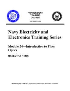 NONRESIDENT TRAINING COURSE SEPTEMBERNavy Electricity and