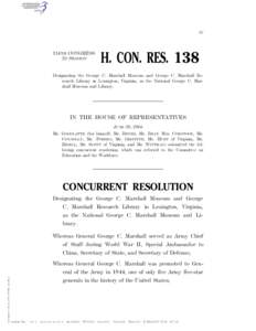 IV  114TH CONGRESS 2D SESSION  H. CON. RES. 138