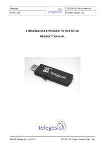 ETRX2USB USB Stick Product Manual
