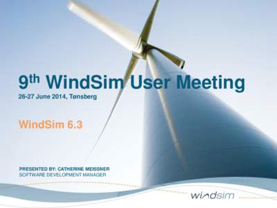 th 9 WindSim User MeetingJune 2014, Tønsberg