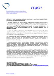 [removed] : Programme-cadre de recherche et développement (PCRD) :Jean-Pierre Audy (PPE, FR) 