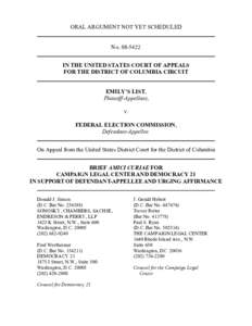 ORAL ARGUMENT NOT YET SCHEDULED  No[removed]IN THE UNITED STATES COURT OF APPEALS FOR THE DISTRICT OF COLUMBIA CIRCUIT