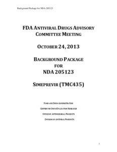 Background Package for NDA[removed]FDA ANTIVIRAL DRUGS ADVISORY