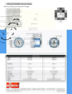 Chemical Resistant Vacuum Gauge The chemical resistant (Model CCR) vacuum gauge has been designed for applications where chemical contamination exists. The sensing element, vacuum
