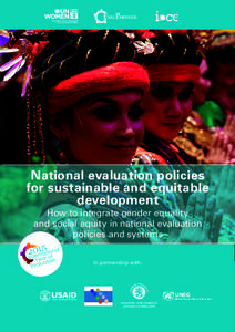 National evaluation policies for sustainable and equitable National evaluation policies