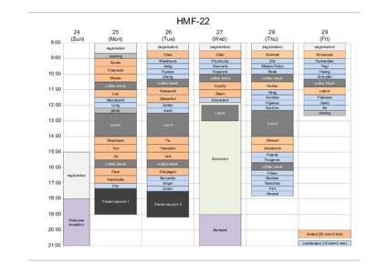 Microsoft PowerPoint - HMF-22 time table.pptx
