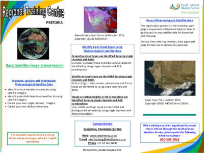 Cumulus / Meteorology / Atmospheric sciences / Unmanned spacecraft / Cloud / Satellite imagery / Weather satellite / Stratocumulus cloud / Cumulus cloud / Altocumulus cloud / Nimbostratus cloud / EUMETSAT