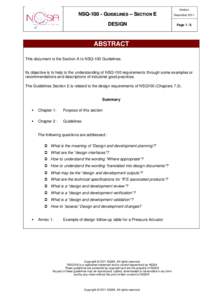 NSQ100 Guidelines - Section E - DesignDecember