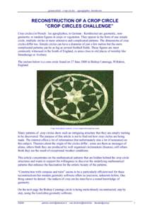 Crop circle / Forteana / Land art / Pseudoscience / Ufology / Circle / GeoGebra / Compass and straightedge constructions / Area / Geometry / Paranormal / Wiltshire