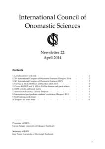 International Council of Onomastic Sciences