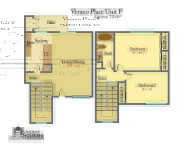 Verano Place Unit F Approx 704ft2 Patio  Kitchen