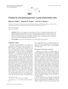 1st Reading  Journal of Porphyrins and Phthalocyanines Published at http://www.worldscinet.com/jpp/
