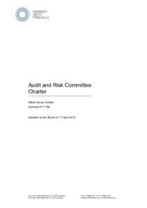 Audit and Risk Committee Charter Mitula Group Limited ACNAdopted by the Board on 17 April 2015