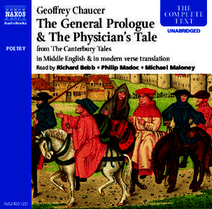 Geoffrey Chaucer  The General Prologue & The Physician’s Tale POETRY