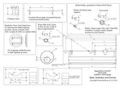 Boiler bushes, gunmetal or bronze (NOT brass