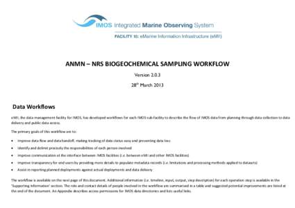 Microsoft Word - ANMN - NRS Biogeochemical sampling workflow