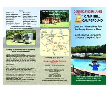 CAMP BELL CAMPGROUND Camp Just 10 Scenic Miles From the Corning Museum of Glass 390