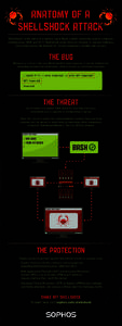 ANATOMY OF A SHELLSHOCK ATTACK “Shellshock” is the name of a serious bug in Bash, a shell commonly used in computers running Linux, UNIX and OS X. Shellshock could allow an attacker to execute malicious commands acro