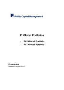 Pi Global Portfolios - Pi-5 Global Portfolio Pi-7 Global Portfolio